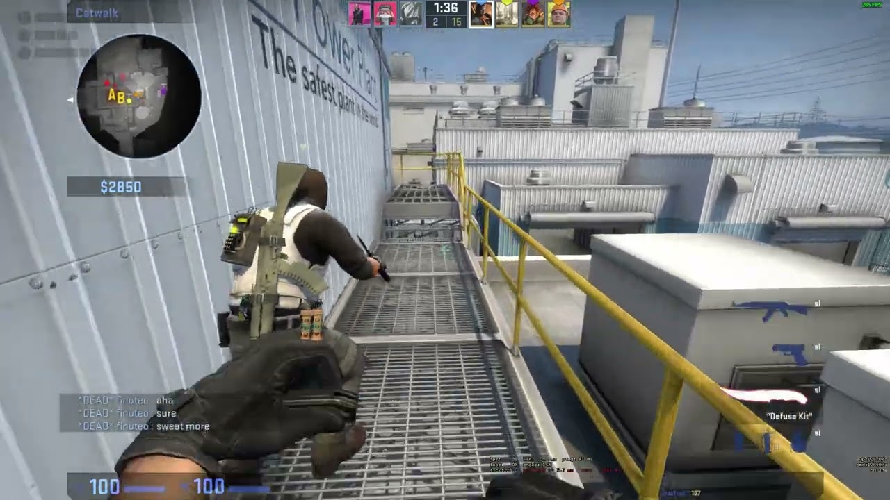 CSGO nuke midair hs