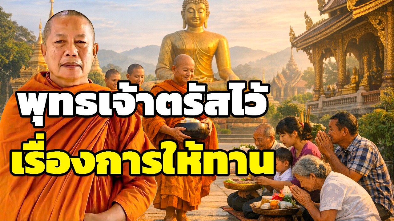 อานิสงส์ทาน 5 ประการที่ทำให้ชีวิตเป็นสุข  ธรรมะคลายทุกข์ พระมหาบุญช่วย ปัญญาวชิโร