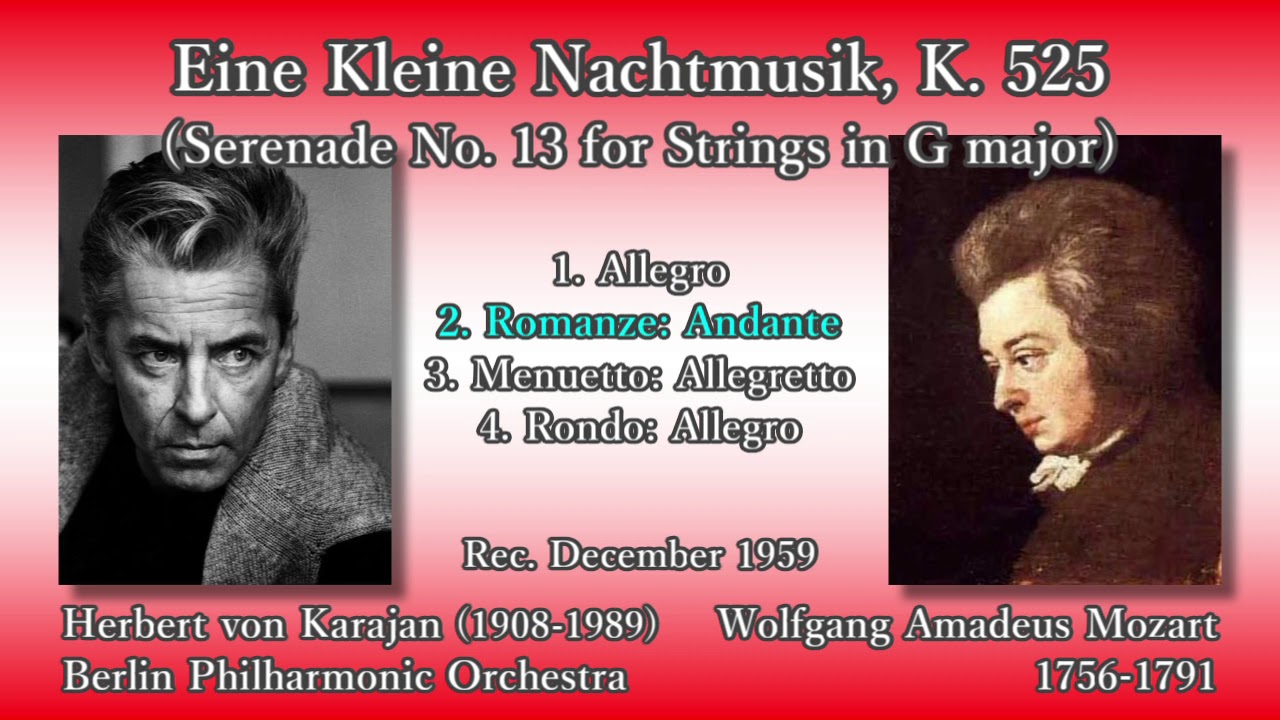 Mozart: Eine Kleine Nachtmusik, Karajan & BPO (1959) モーツァルト アイネ・クライネ・ナハト・ムジーク カラヤン