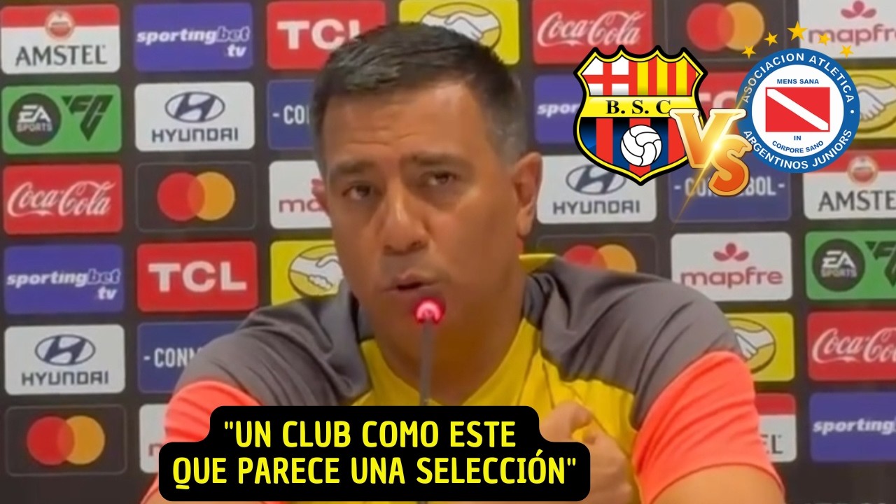 DT de Barcelona SC, César Farías, se pronuncia previo a enfrentar a Argentinos Jrs.