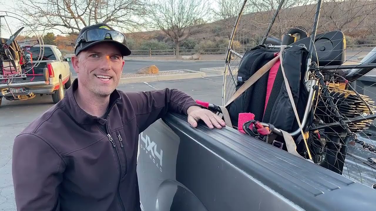 How To Transport a Paramotor Using The One Strap Method