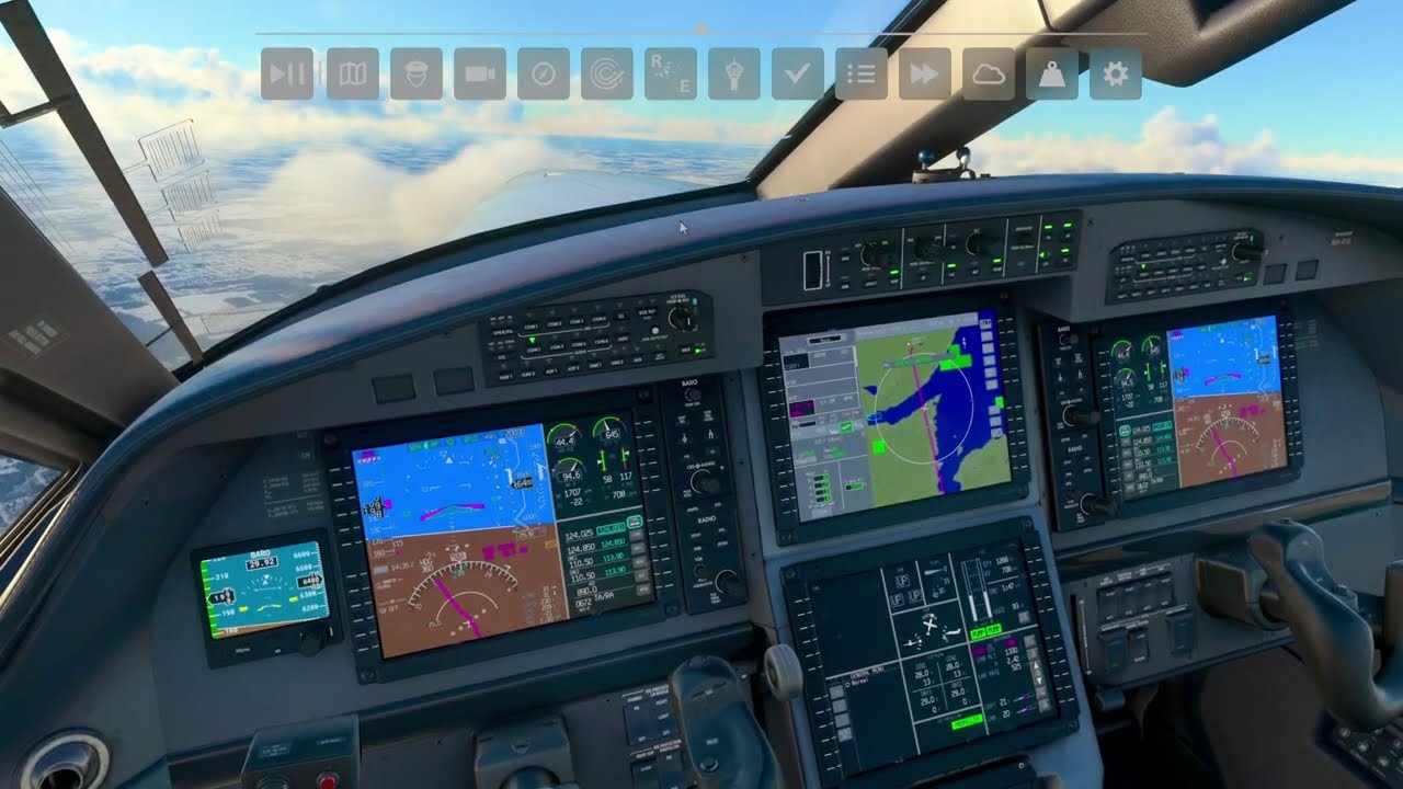 Pilatus PC-12 Departure from Lake Simcoe Regional to Toronto Pearson YYZ windy winter day