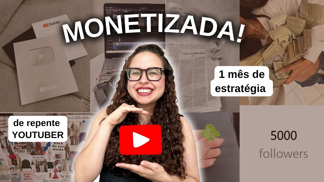 Quanto recebi e como monetizei meu canal do YouTube em 1 mês
