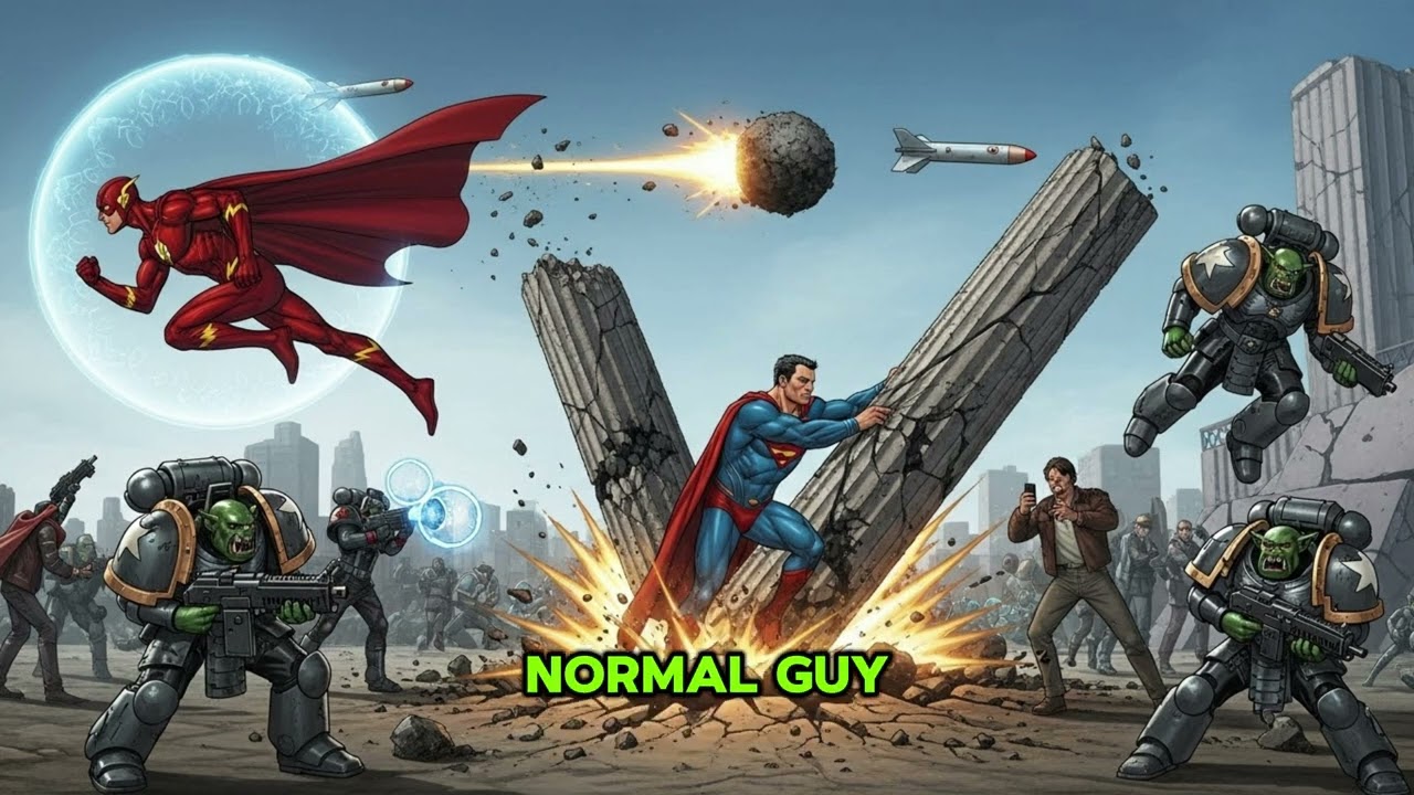 Could the Justice League Survive WARHAMMER 40K?! ⚔️💀 (Full Power Breakdown)