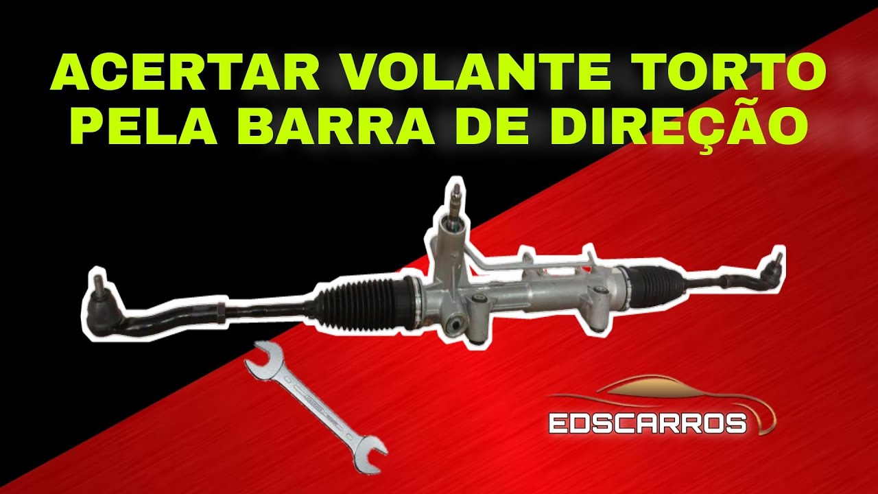 ACERTAR VOLANTE REGULANDO NA BARRA DE DIREÇÃO ( SEM DESALINHAR O CARRO)