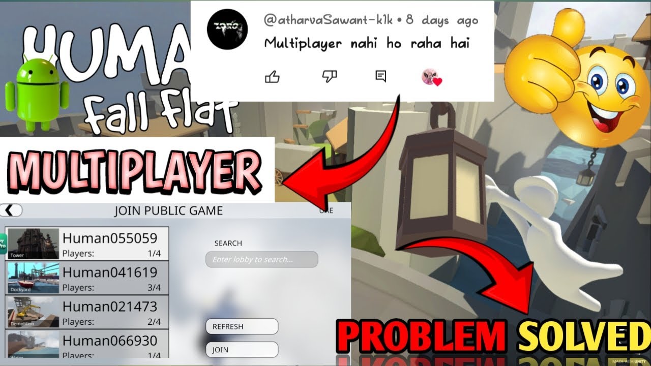 How to play multiplayer in human fall flat (Authentication Problem 100% Fix)||Shizuka gaming 