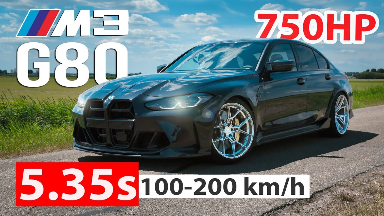 BMW M3 G80 Stage 2 Tuning | Cool wheels and brutal power | 100-200 km/h Dragy, POV & Sound