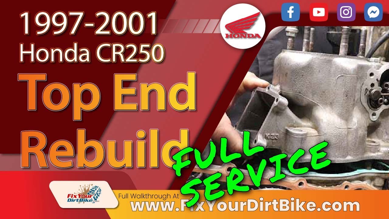 1997 - 2001 Honda CR250 Top End Rebuild - Full Service | #cr250 #dirtbike #honda