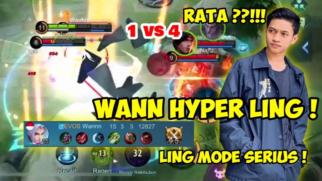 WANN HYPER LING ?! MASIH OKELAH YAA  !!! - MOBILE LEGENDS GAMEPLAY