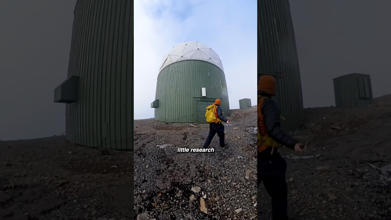 I found an abandoned military radar facility on Google Earth 😱 #abandoned #hikingadventures #hiking