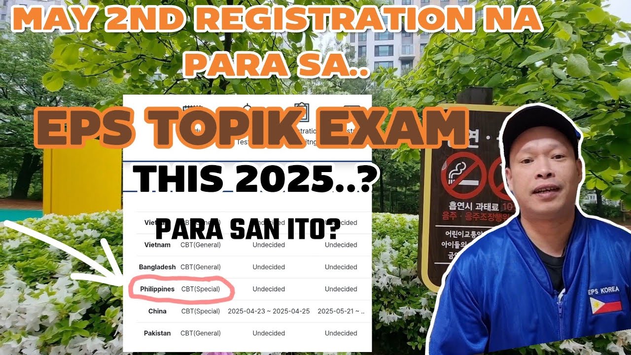 MAY 2ND REGISTRATION NA PARA SA EPS TOPIK EXAM THIS YEAR 2025? | FACTORY WORKER IN SOUTH KOREA