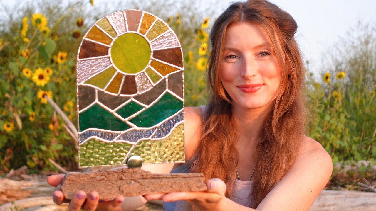 I Made Stained Glass Art | VANLIFE Vlog