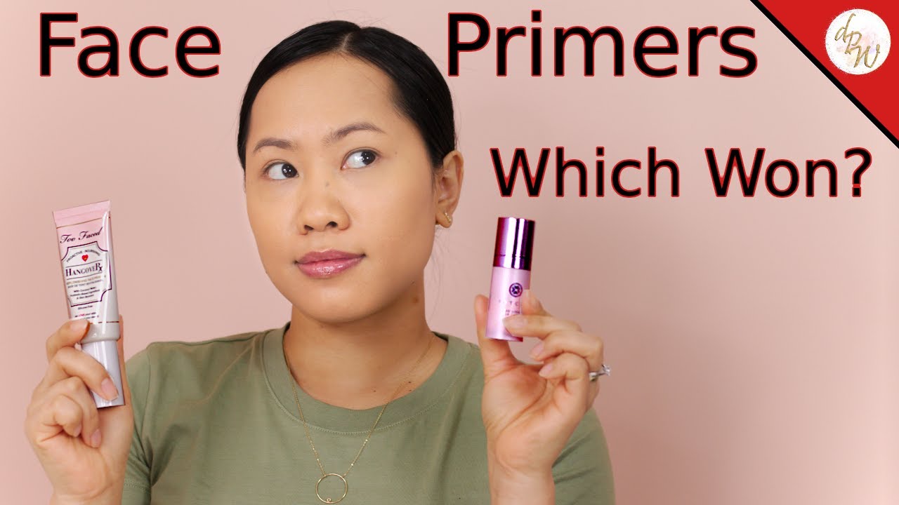 BATTLE OF FACE PRIMER: TOO FACED HANGOVER vs. TATCHA LIQUID SILK CANVASS