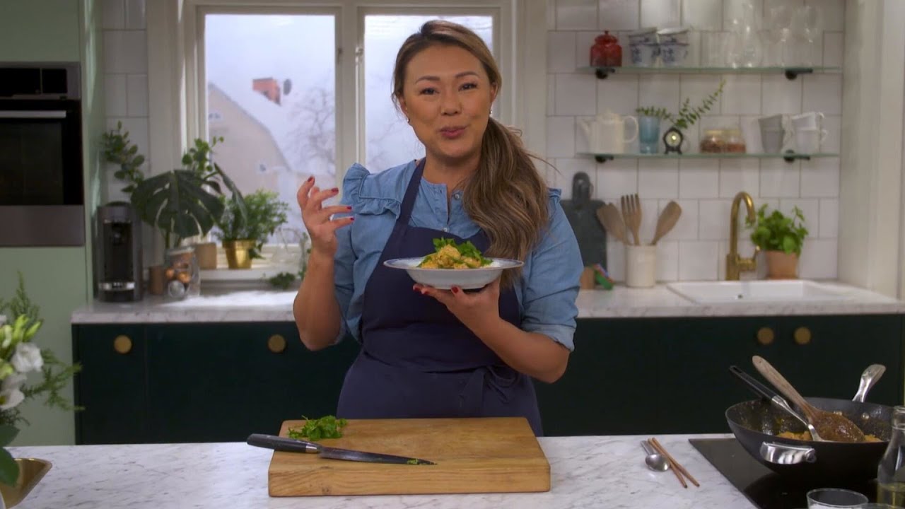 Kökets middag: Röd thaicurry med kycklingköttbullar - Köket