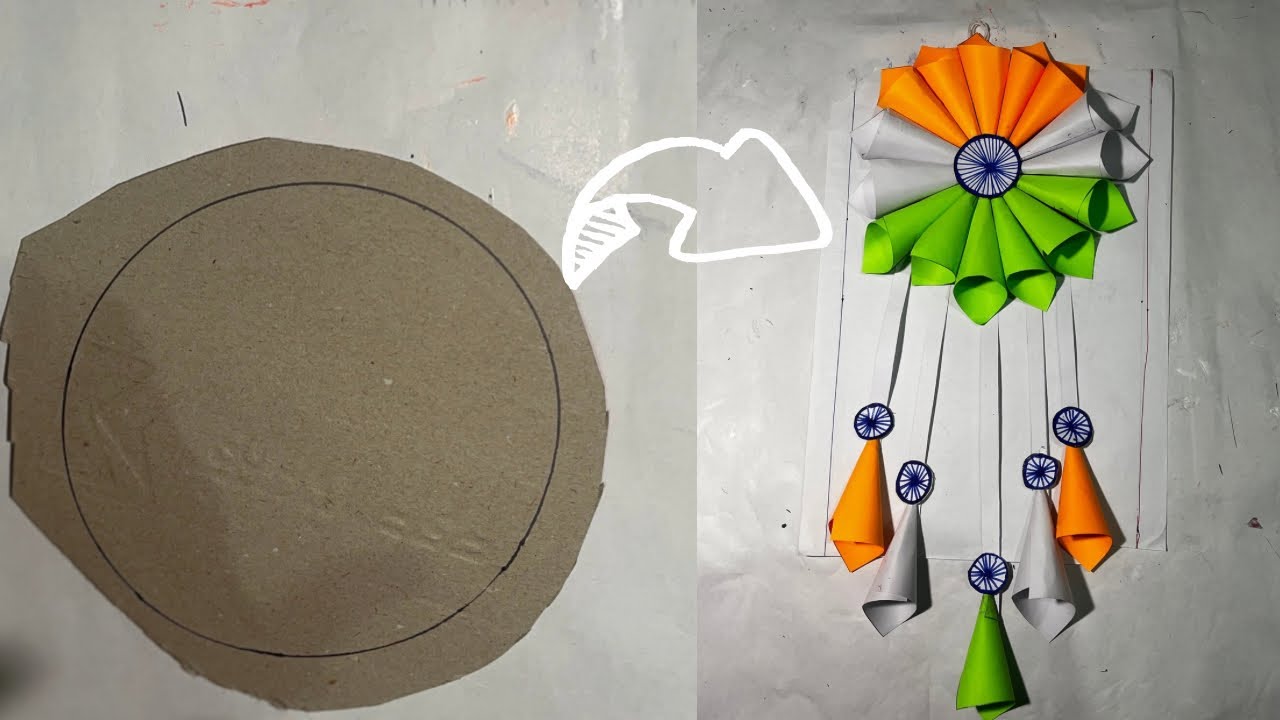 Tricolour wall hanging || republic day/independence day special wall decor ideas|| 