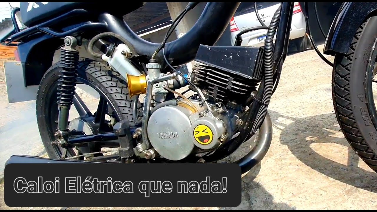 MOBILETE CALOI 1986 COM MOTOR DE RD135 PREPARADO! CURIOSIDADES DE COMO FOI ADAPTADO!