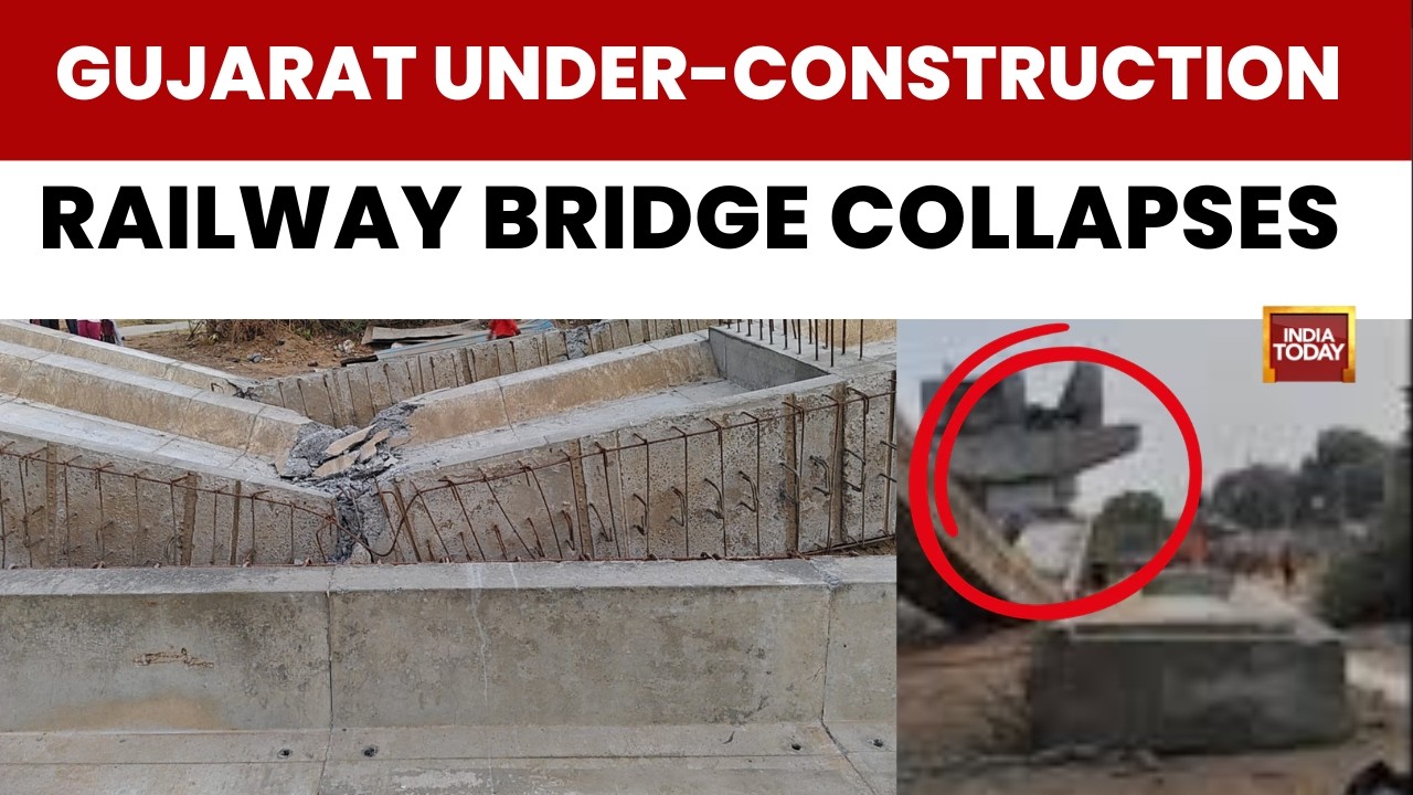 Breaking: Under-Construction Railway Bridge Collapses In Gujarat's Anand, Major Tragedy Averted