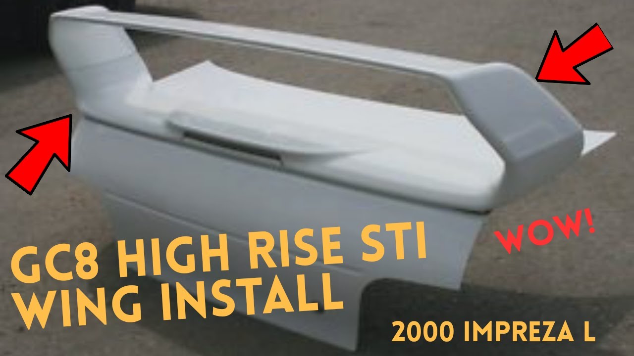 2000 Subaru Impreza L STI BIG wing install, will also work in 93-01 