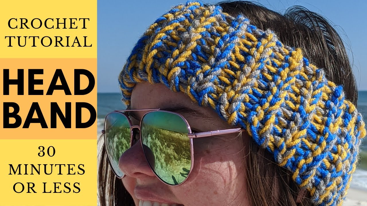 How to Crochet a Headband Tutorial - Chunky Headband Crochet Pattern
