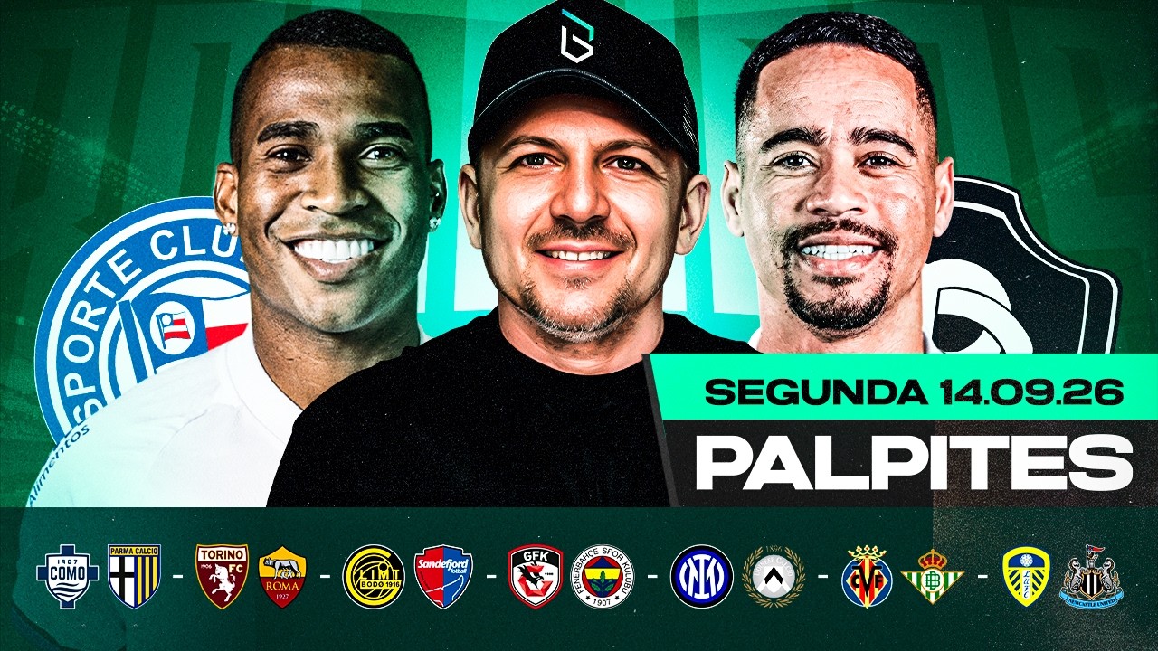 PALPITES DE FUTEBOL PARA O DIA 14 09 2026 (SEGUNDA-FEIRA) | Boleiros Tips