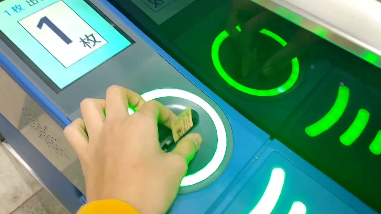 新八代駅　（交通系ICカードICOCAで支払い）（入場券購入⇒入場⇒出場）