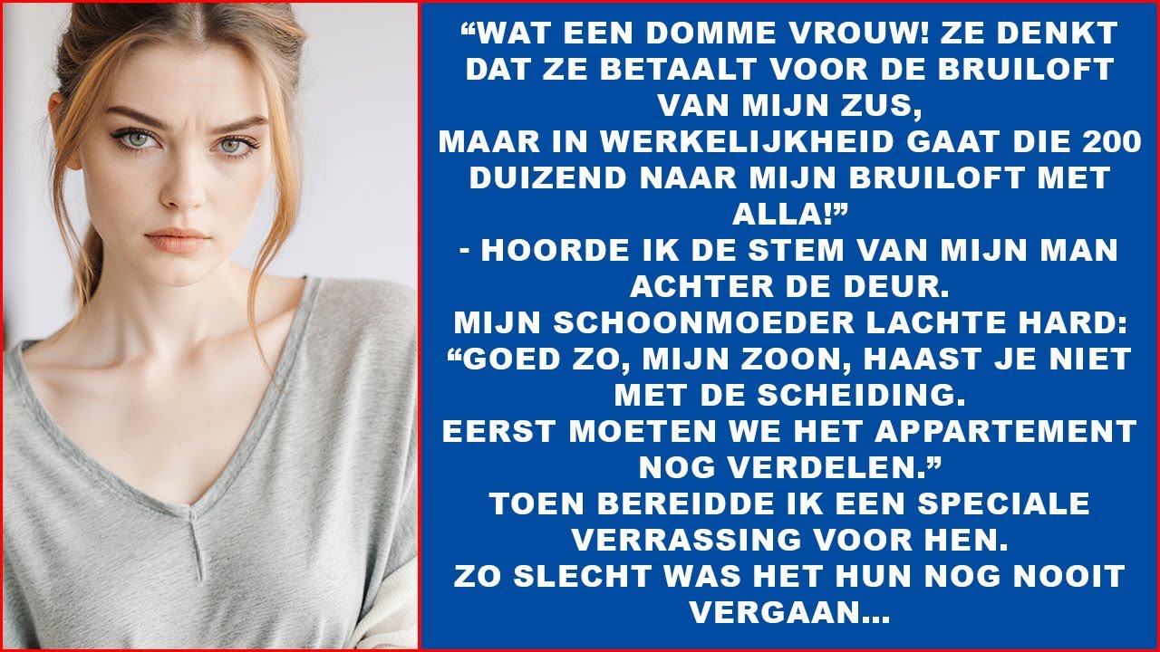 “Schat, versnel de scheiding — haar flat moeten we ook delen,” fluisterde de schoonmoeder