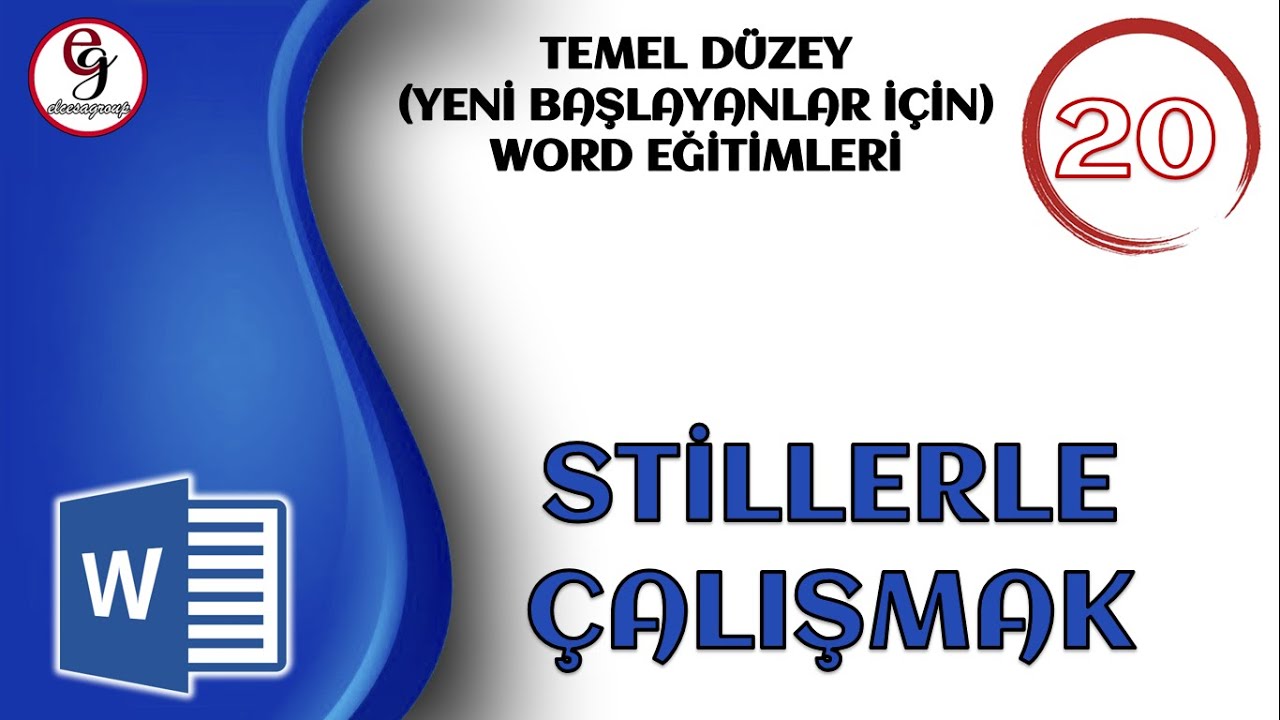 WORD DERS 20 - Stillerle Çalışmak