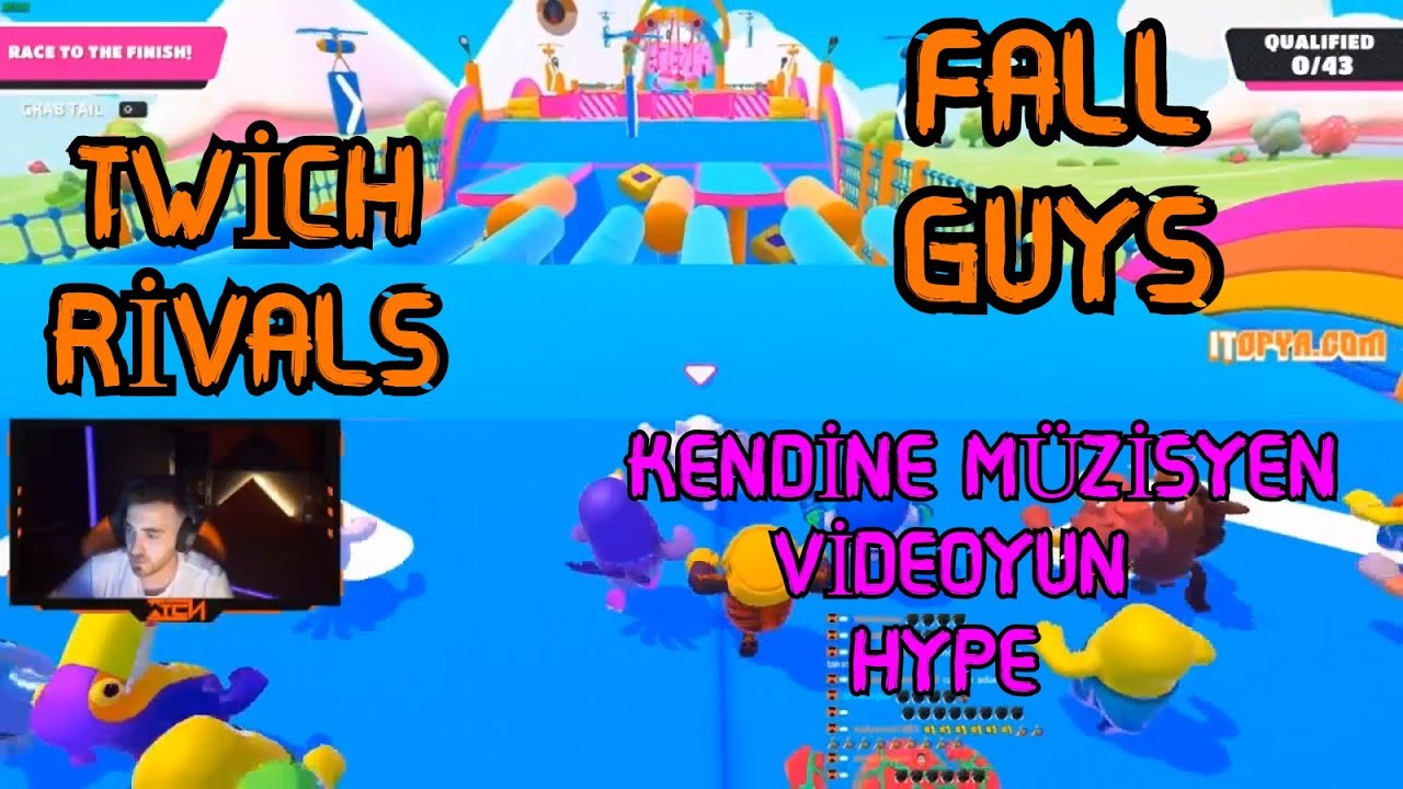 WTCN | FALL GUYS TWİTCH RİVALS TURNUVASI! [ FULL ] | w/Kendine Müzisyen,Videoyun,Hype  [18.09.2020]