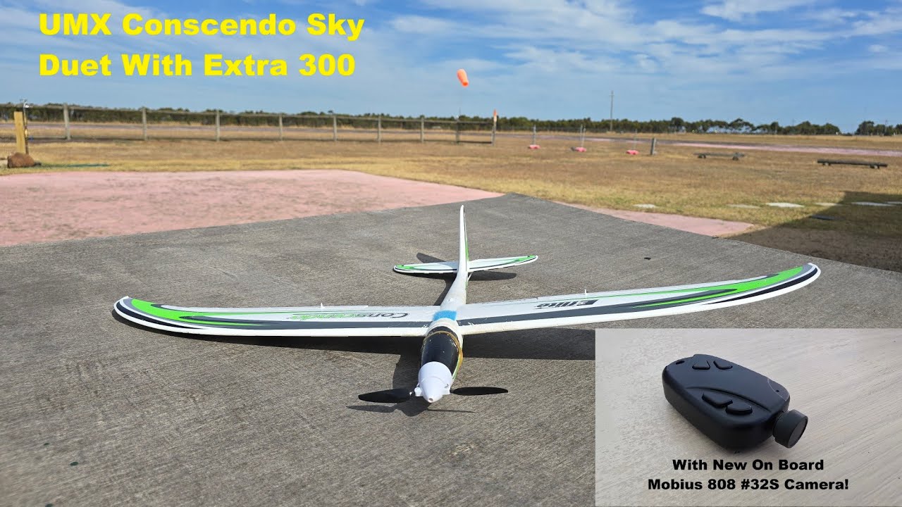 Aerial Duet and Close Encounters between UMX Conscendo and Extra 300