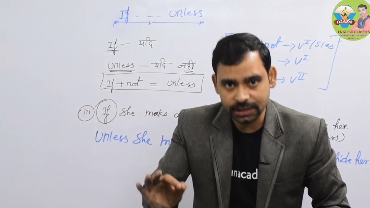Use of if - unless || English for board exams by yashpal sir