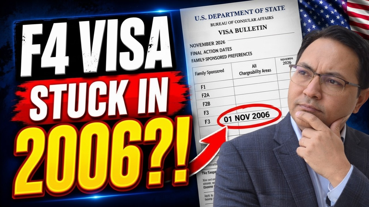 Why Is the F4 India Visa Not Moving? Visa Bulletin 2026 | Indra Global