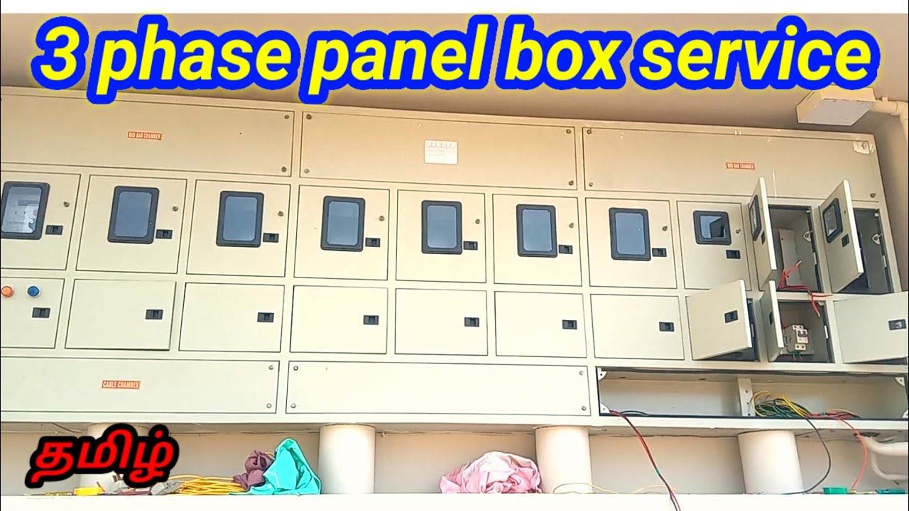 3 phase panel box service wiring tamil / single phase panel box service tamil / eb meter connection