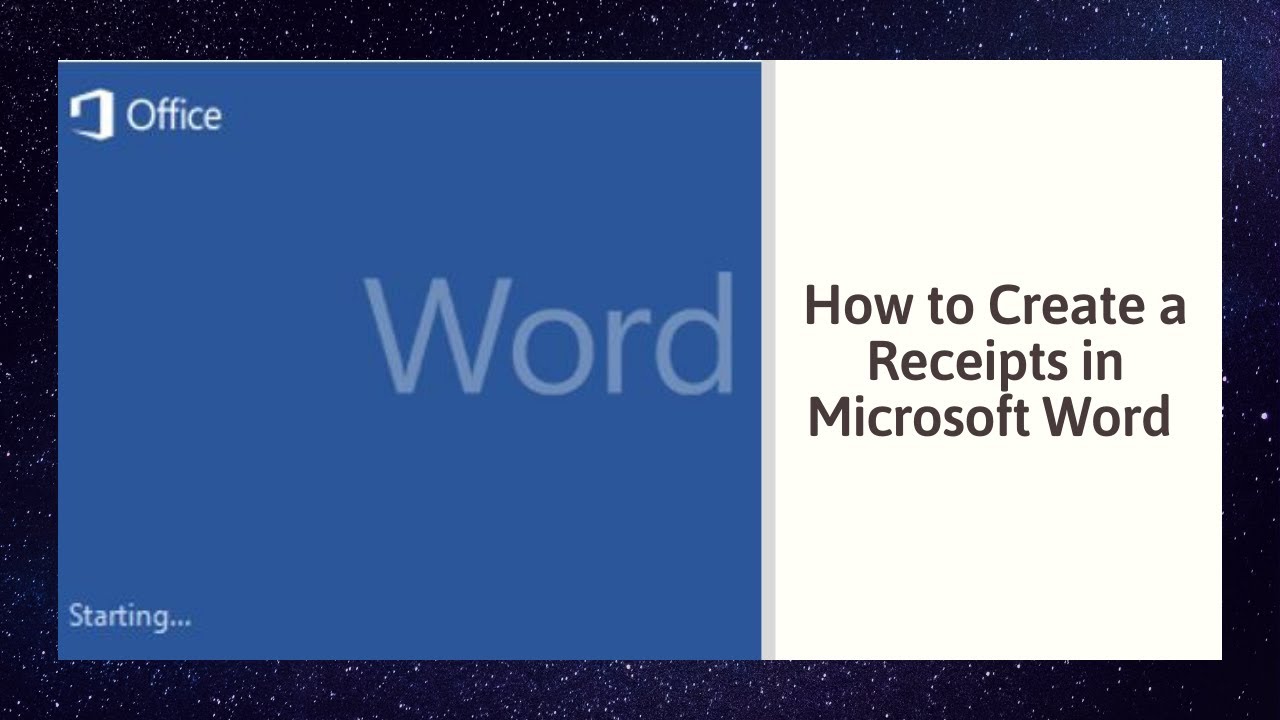 Как создать чек в Microsoft Word