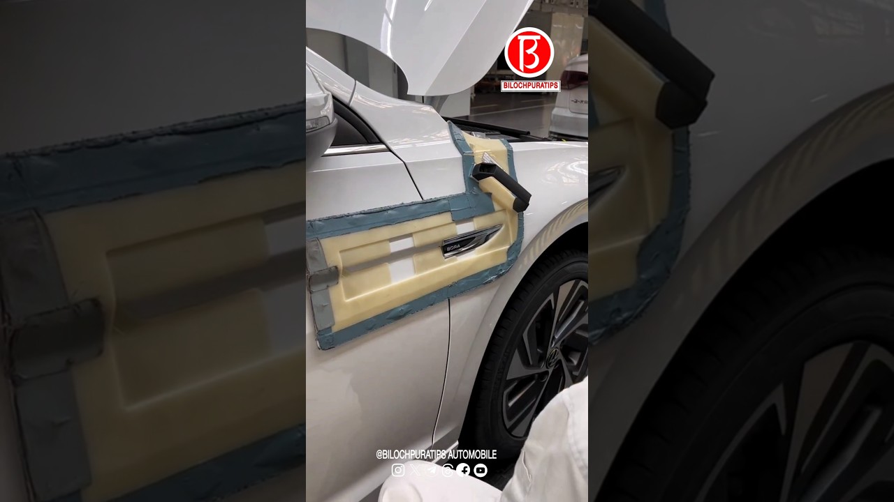 The whole process of Bora production How to stick the side label Part 01