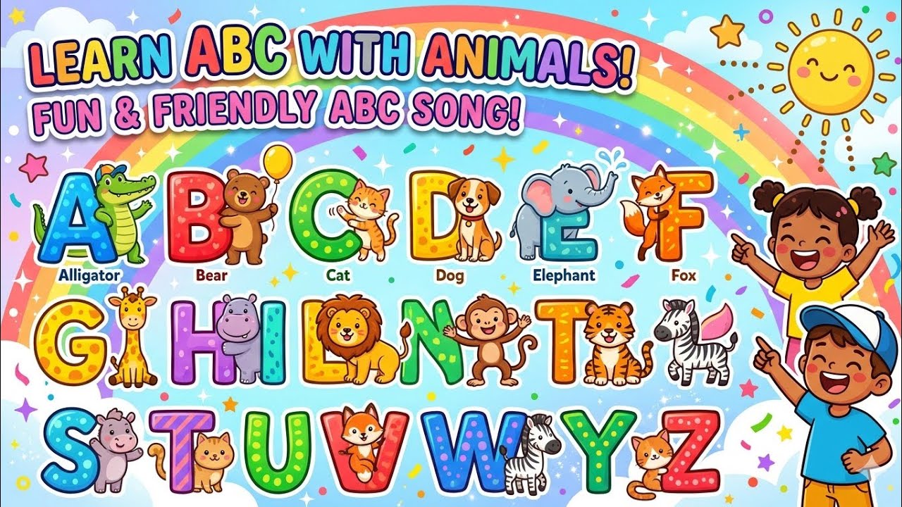 “Animal ABC Kids – Alphabet Songs & Learning”