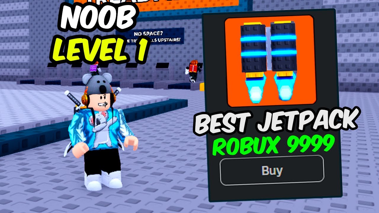 Начинаем заново как НОВИЧОК с секретным оружием в Roblox: +1 к скорости, реактивный ранец для поб...