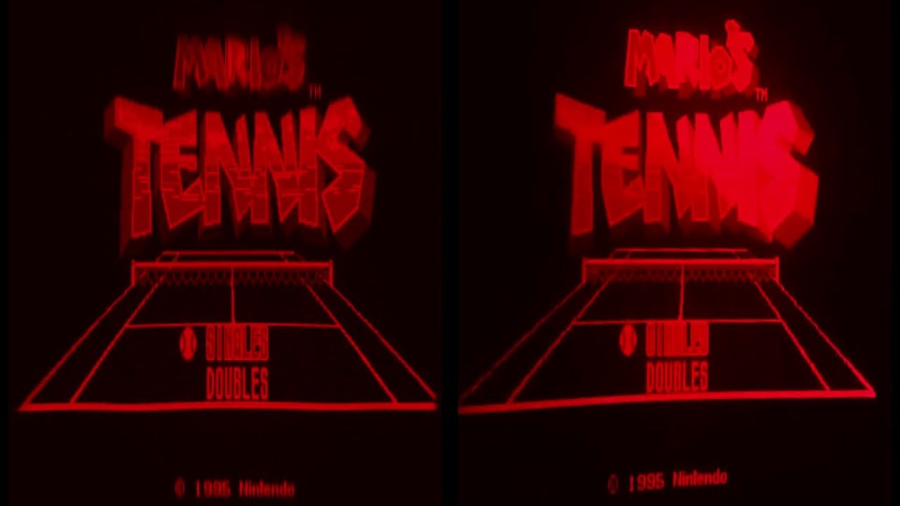 Virtual Boy Project - Mario's Tennis 3D