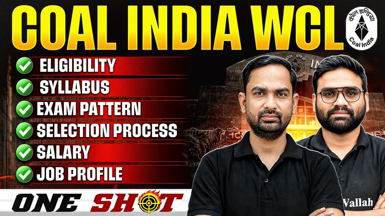 Coal India WCL Recruitment 2026 | Eligibility, Syllabus, Exam Pattern, Selection Process & Salary