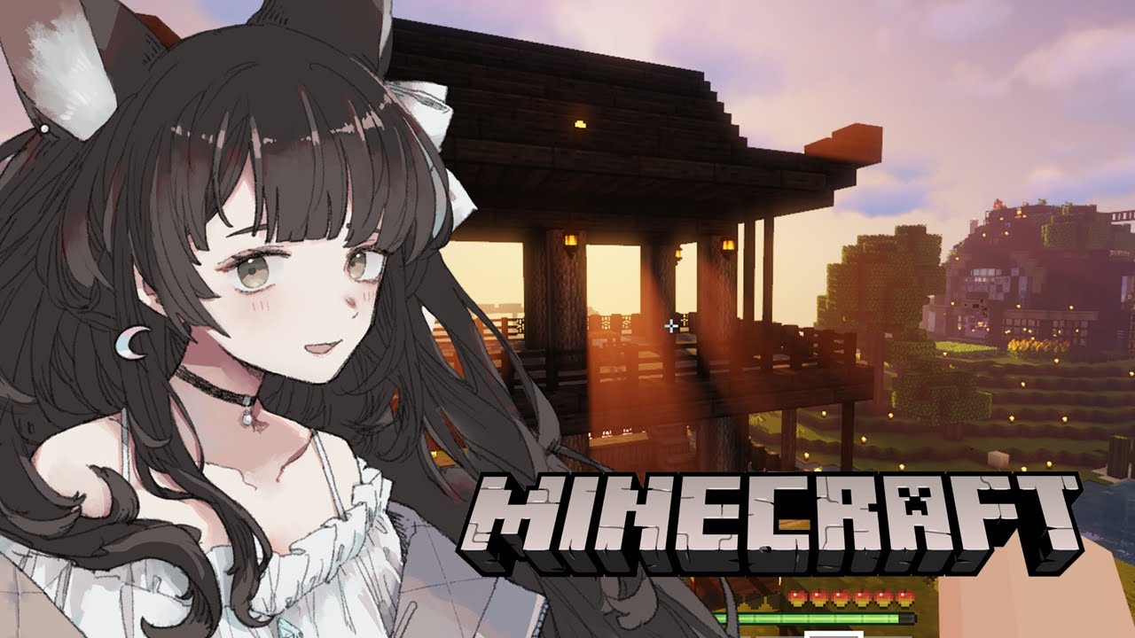【Minecraft】Building a house in Omochi's town!