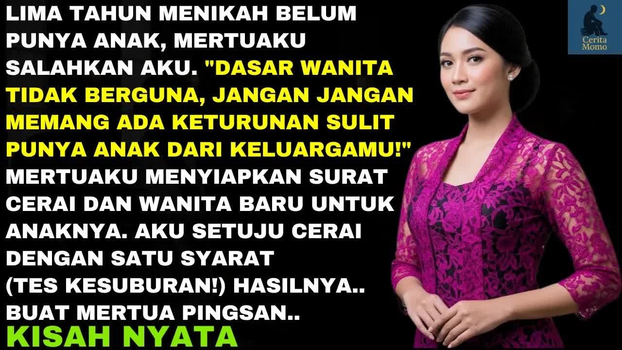 5 TAHUM BELUM PUNYA ANAK, AKU DIHINA DAN DISURUH CERAI OLEH MERTUA - TAPI INI YANG TERJADI.