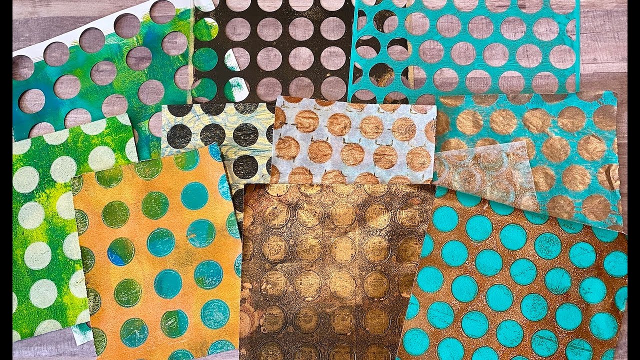 STENCIL MAKING 101 EPISODE 2:  Simple Circle Stencil Three Ways