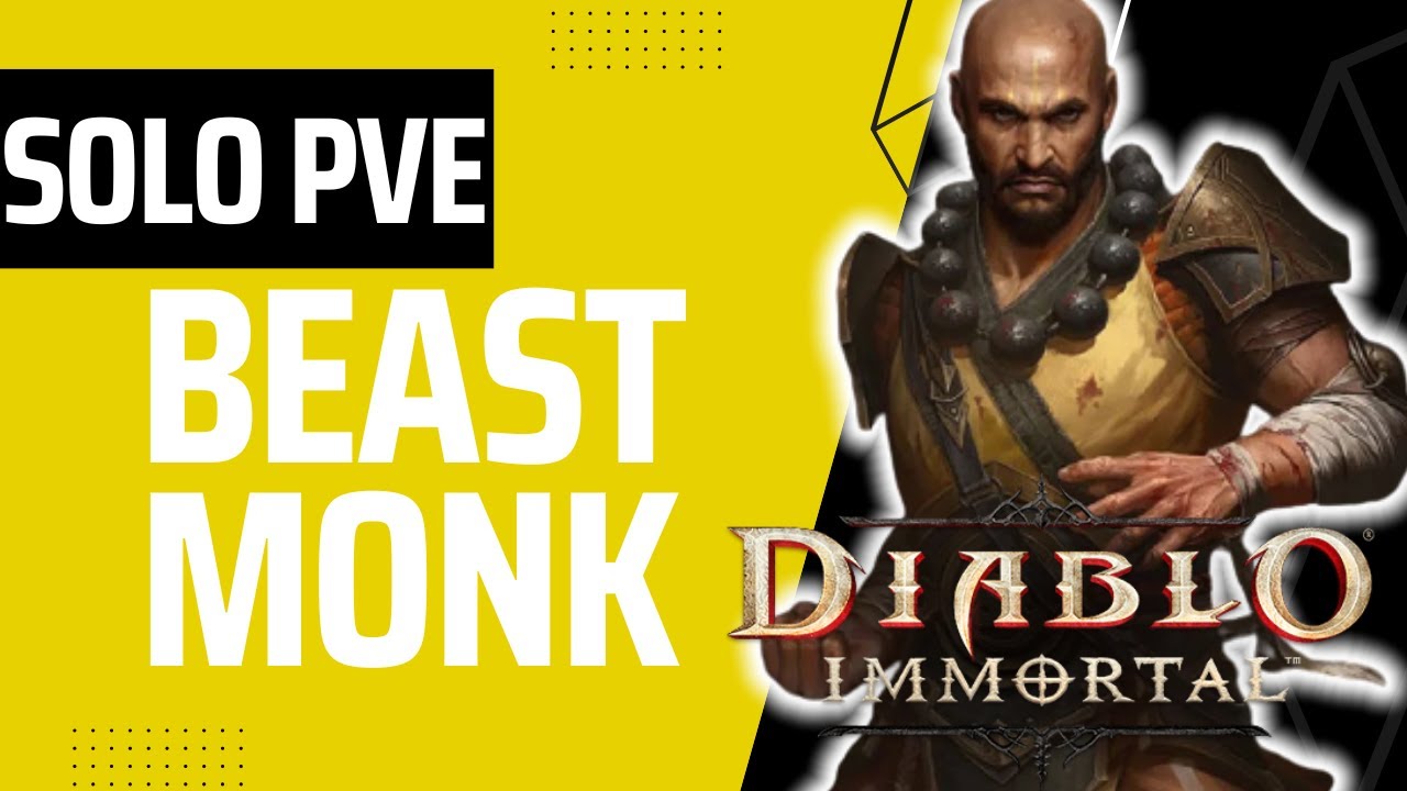 !UPDATED 2023! Beast Monk build | Solo Dungeon PVE | Diablo Immortal