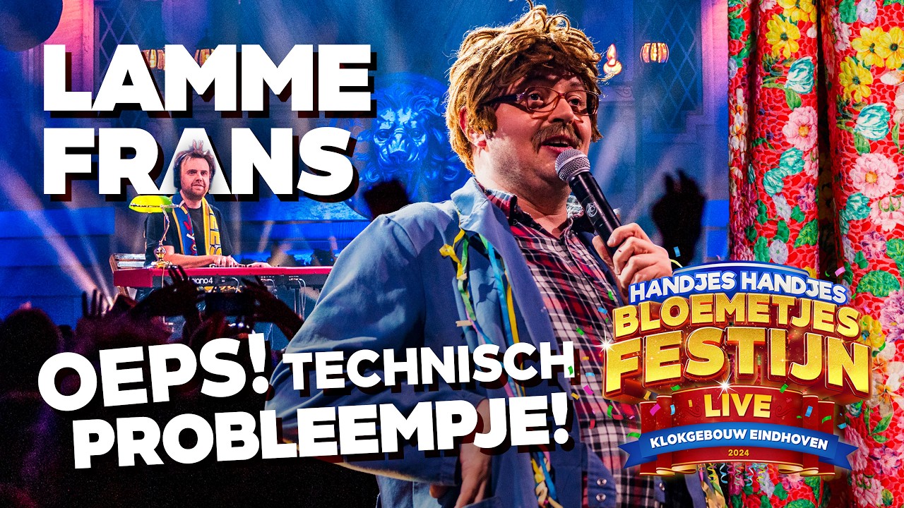 Lamme Frans lost STORING op met LIVE piano meezingers @ Handjes Handjes Bloemetjesfestijn 2024