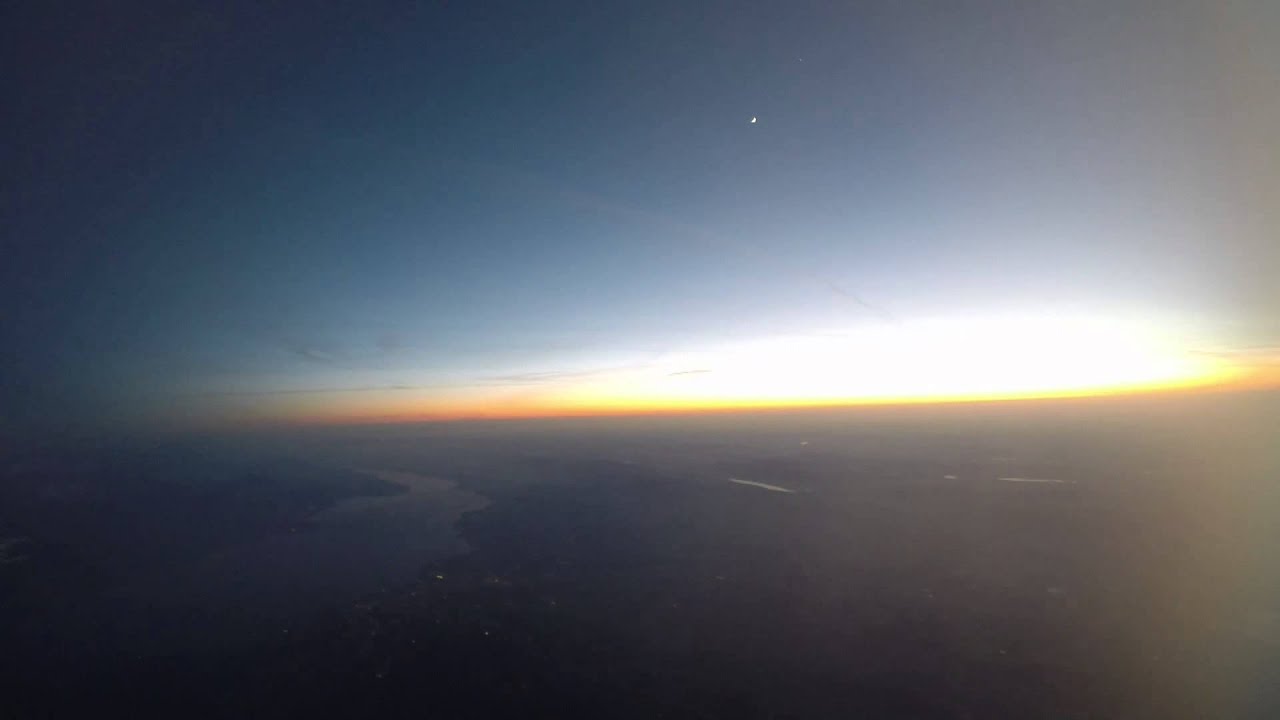 Switzerland by night from the stratosphere