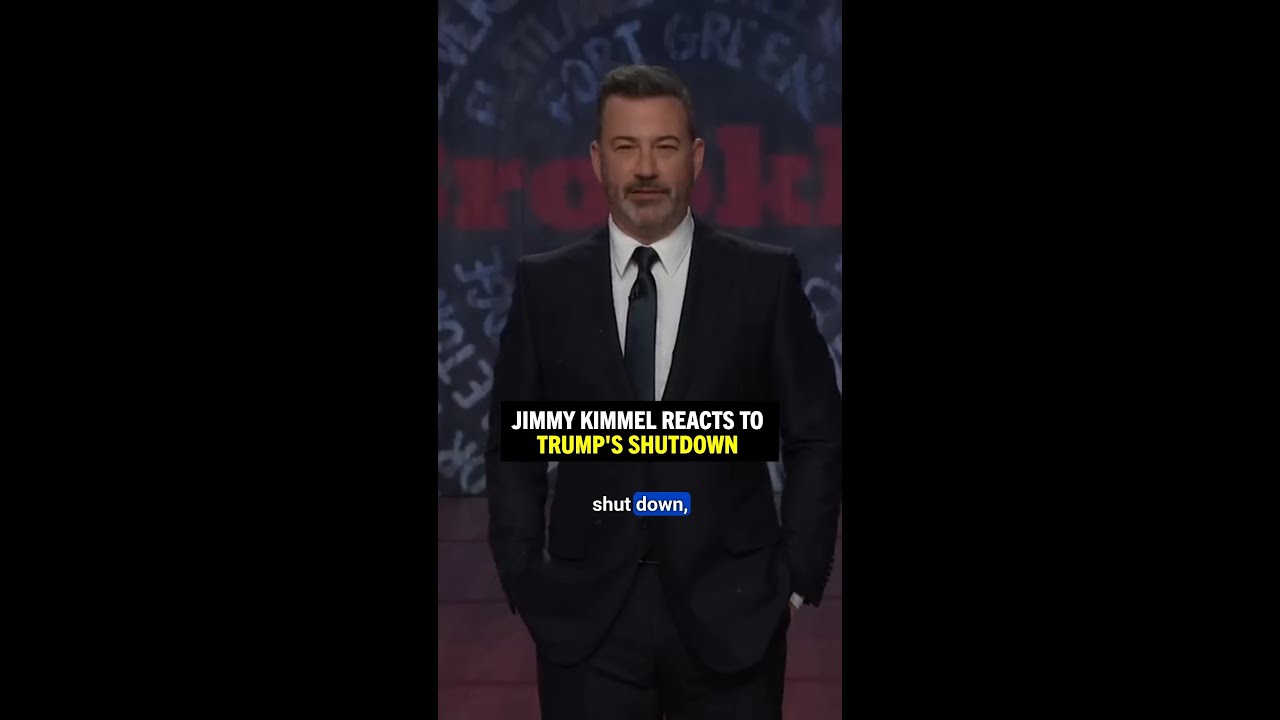 Jimmy Kimmel reacts to TRUMP'S SHUTDOWN