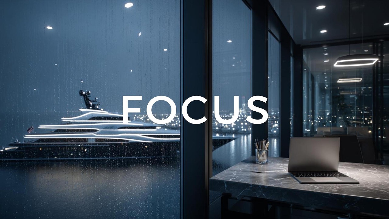 Deep Focus for High Performers 🎧 Luxury Penthouse Ambience | Work, Study, Concentration