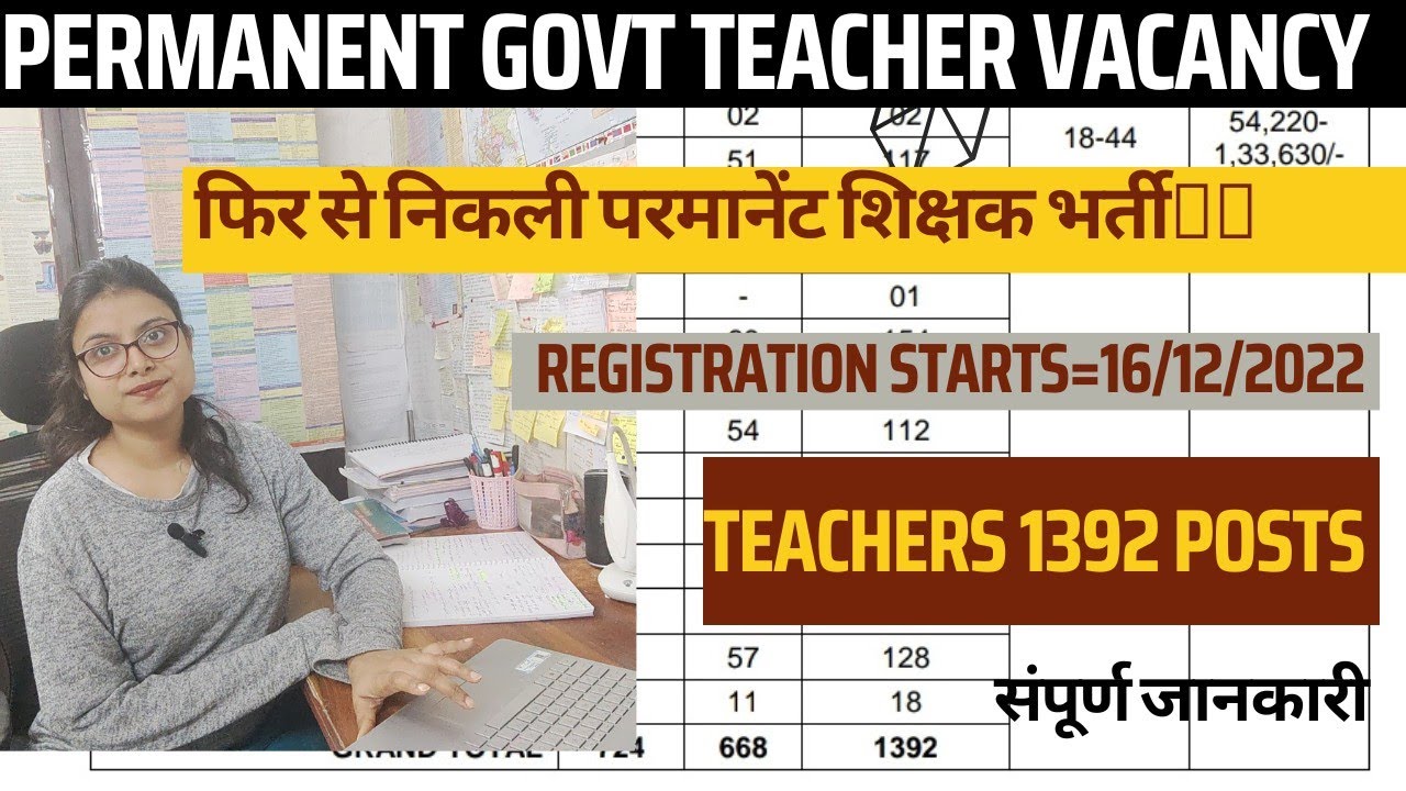 PERMANENT GOVT TEACHER RECRUITMENT 2022 | TEACHERS VACANCY 2022 | GOVT TEACHER VACANCY | GOVT JOBS