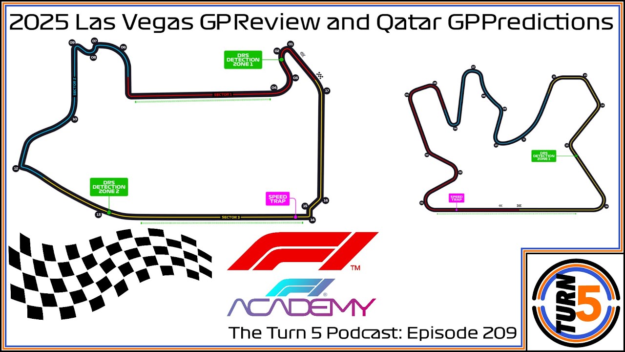 2025 Las Vegas GP Review and Qatar GP Predictions | The Turn 5 Podcast Episode 209