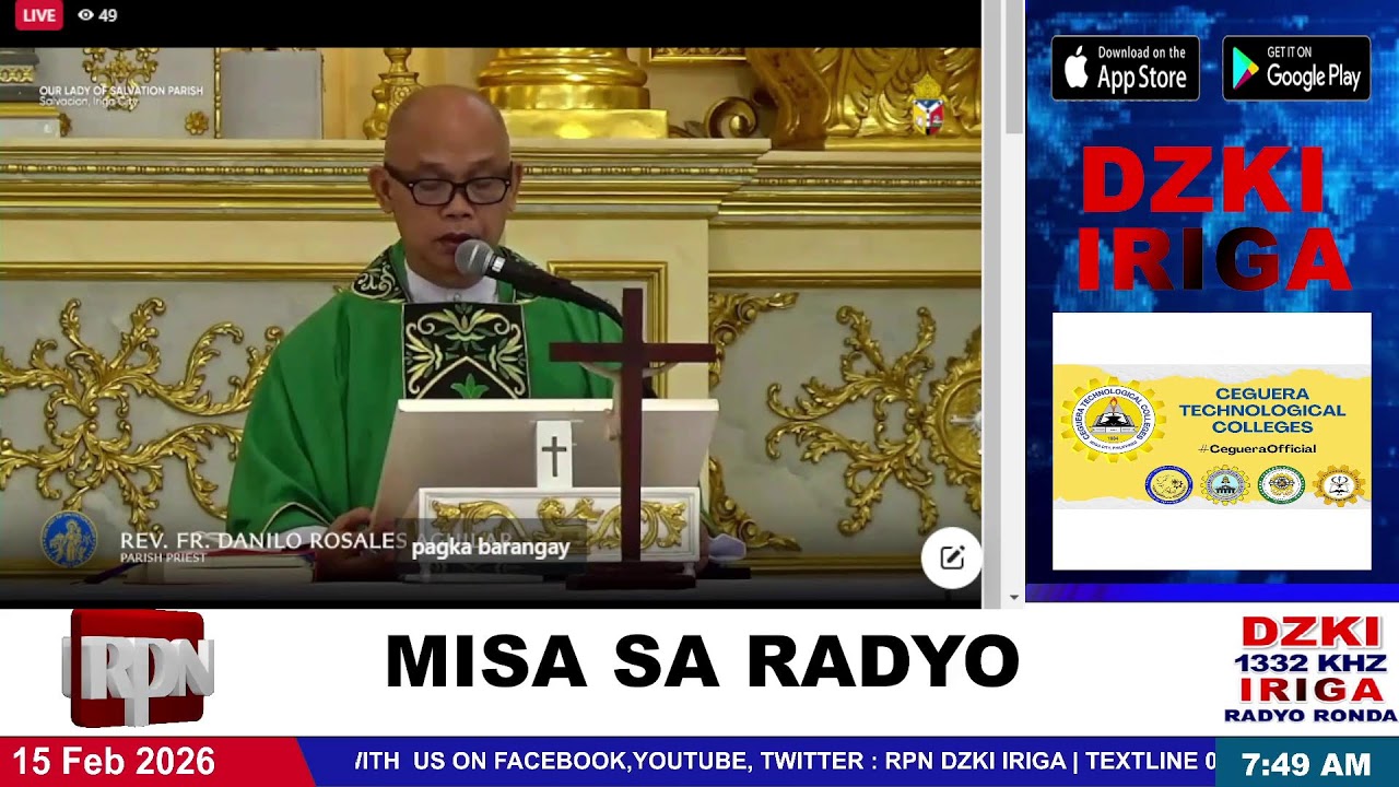 MISA SA RADYO | FEBRUARY 15, 2026