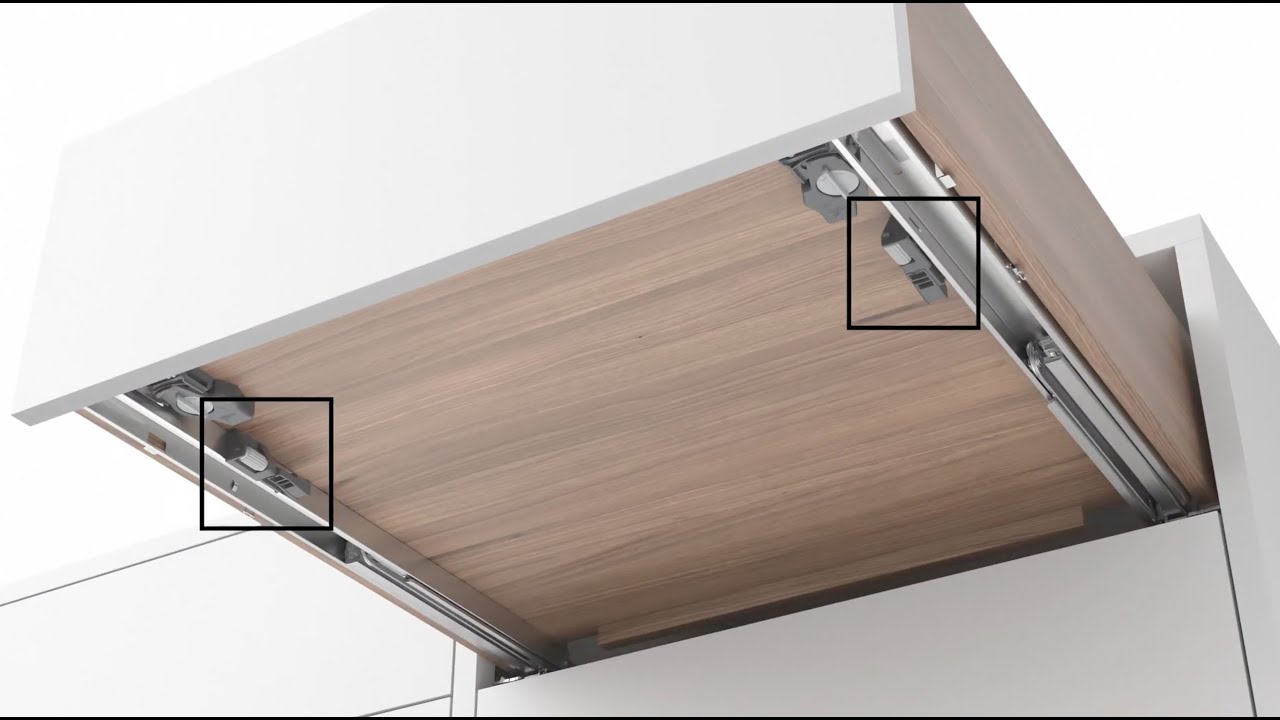 Actro 5D Führungssystem für Holzschubkästen Montage und Blendeneinstellung leicht gemacht  Hettich